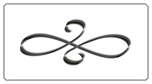 DSC700 601 BK WT Black Scroll White Background